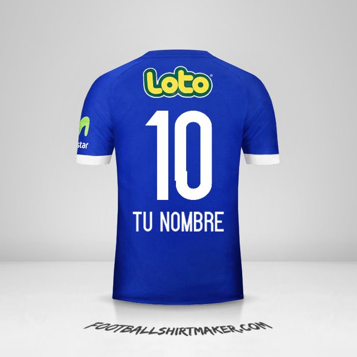 Camiseta Universidad de Chile 2017 número 10 tu nombre