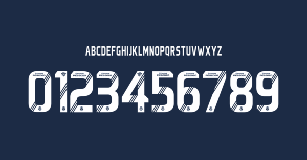 Tipografia Universidad De Chile Camiseta 2020 Nombres Letras Numeros Dorsales Fuente Preview 00 3726