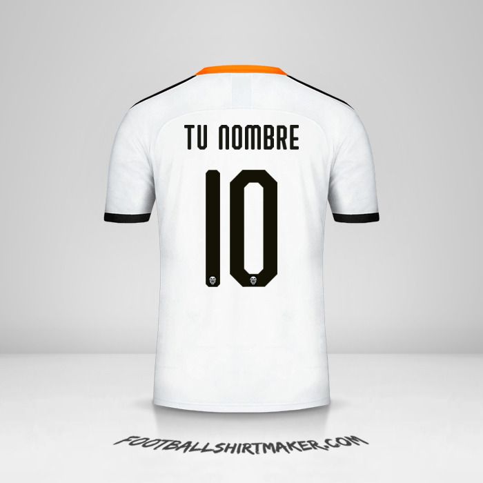 Camiseta Valencia CF 2019/20 Cup número 10 tu nombre