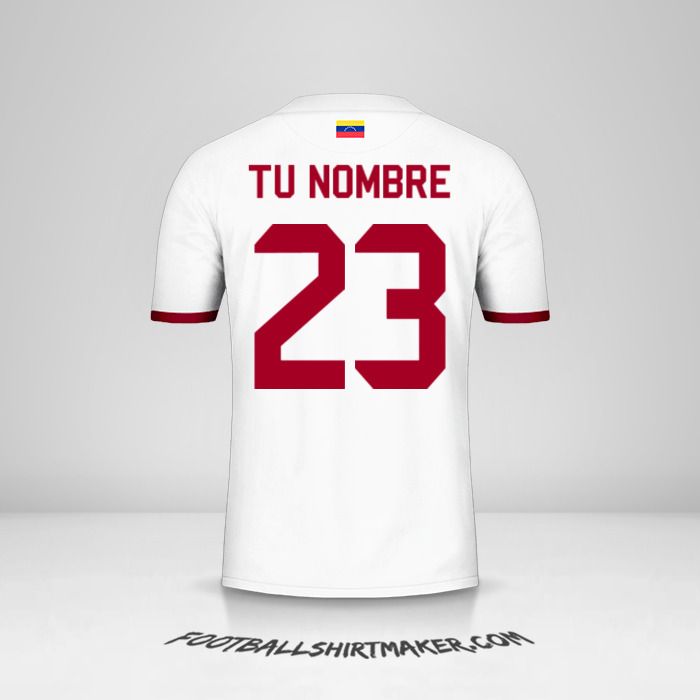 Camiseta Venezuela 2019/2021 II número 23 tu nombre