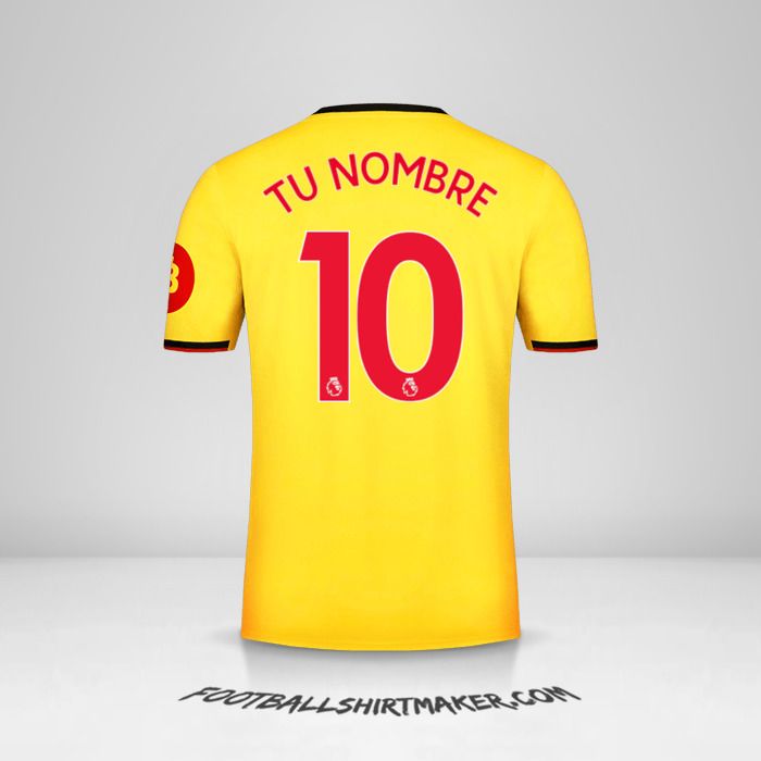 Camiseta Watford FC 2019/20 número 10 tu nombre