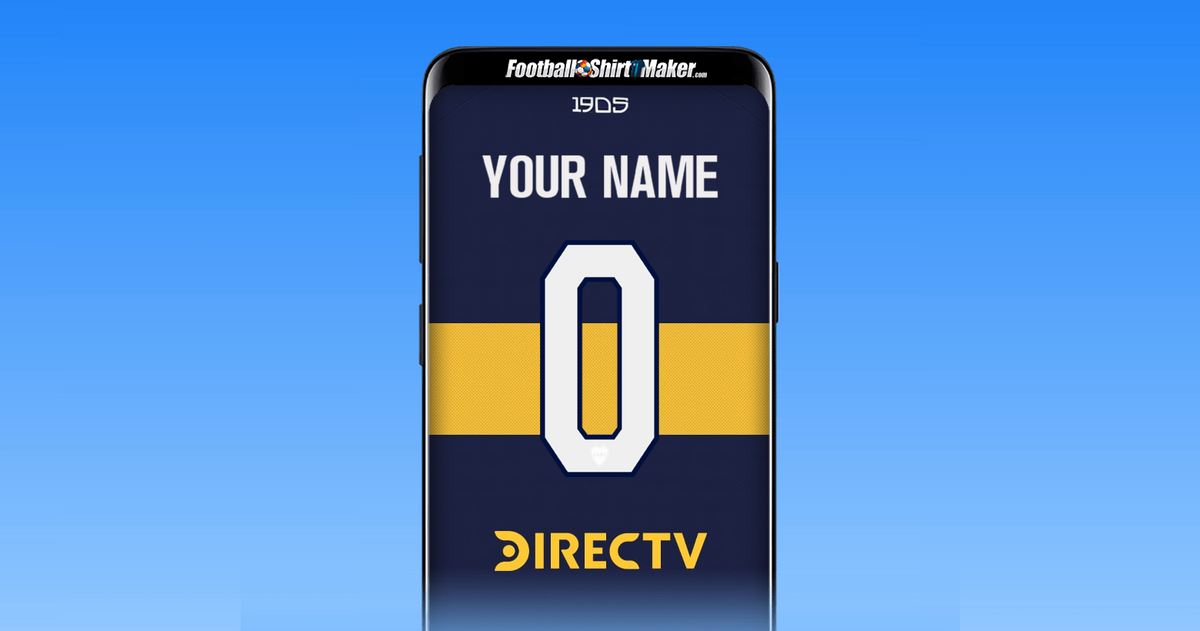 Create Boca Juniors 2025/2026 jersey with your name and number