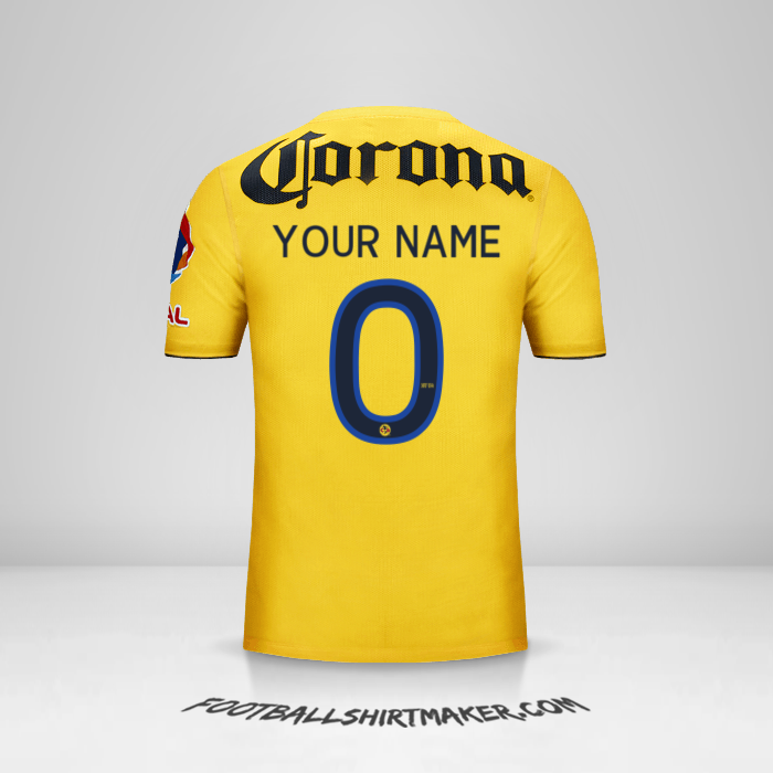 Club America 2013/14 shirt number 0 your name