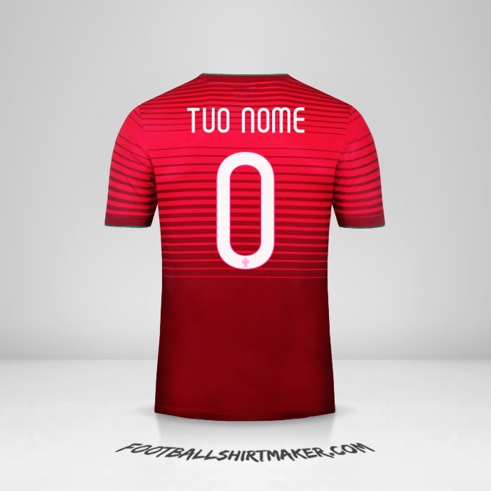 Maglia Portogallo 2014/15 -  tuo nome - 0