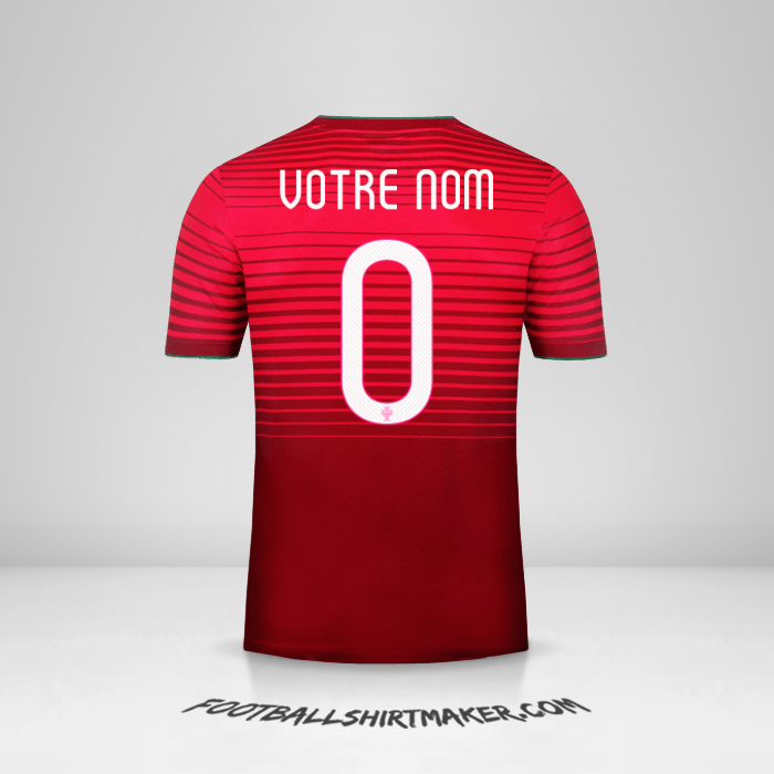 Maillot Portugal 2014/15 -  votre nom - 0