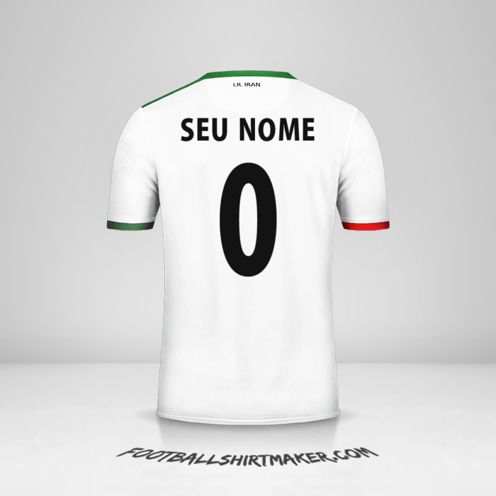 Camisa Irã 2014 -  seu nome - 0