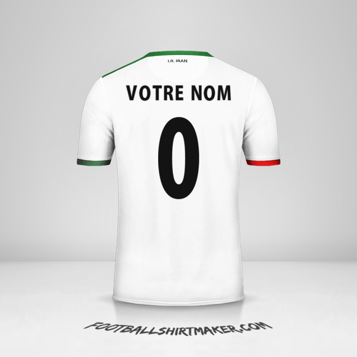 Maillot Iran 2014 -  votre nom - 0