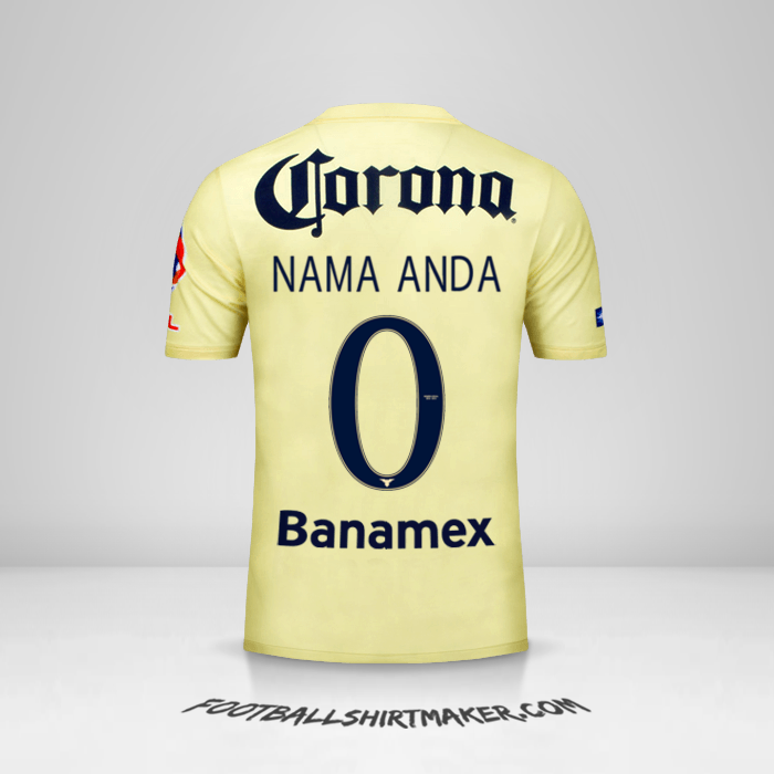 Jersey Club America 2014/15 -  nama anda - 0