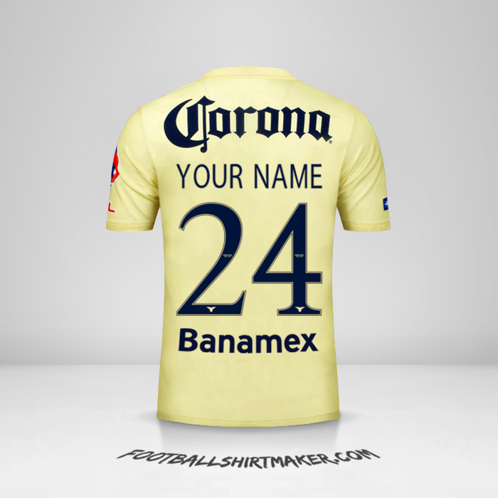 Club America 2014 15 jersey. Create jersey with your name and number