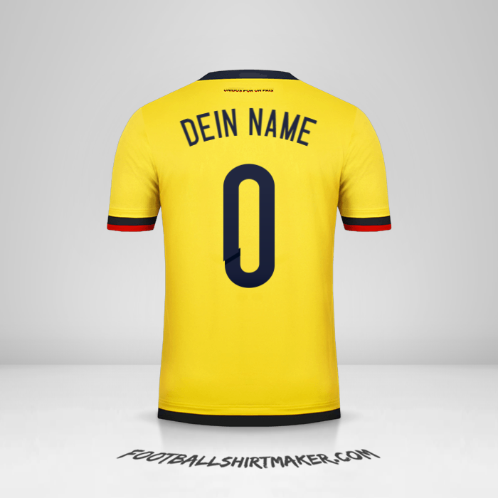 Trikot Kolumbien 2015 -  dein name - 0