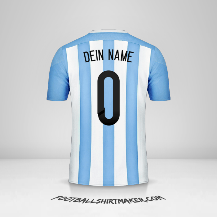 Trikot Argentinien 2015 -  dein name - 0