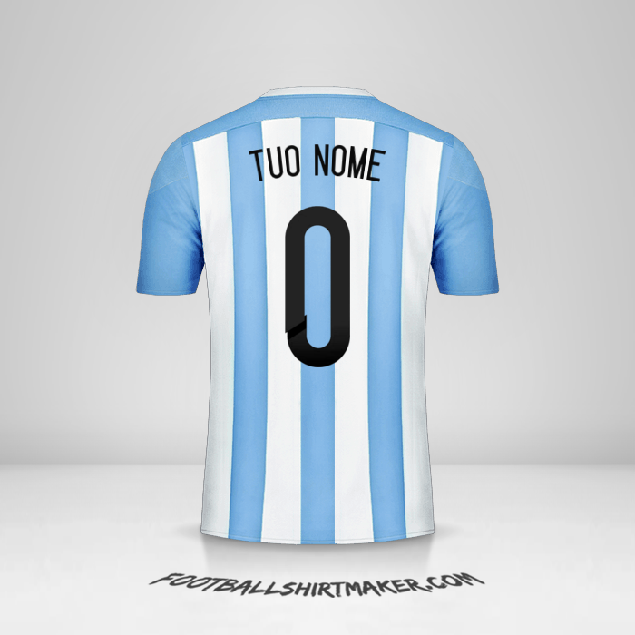 Maglia Argentina 2015 -  tuo nome - 0