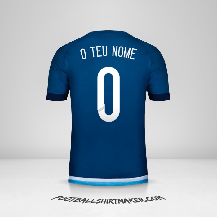 Camisola Argentina 2015 II -  o teu nome - 0