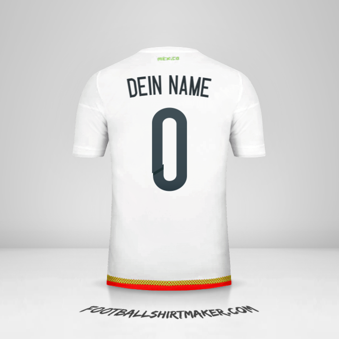 Trikot Mexiko 2015/16 II -  dein name - 0