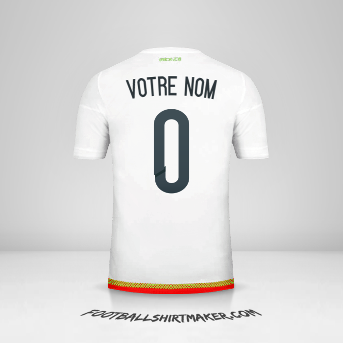 Maillot Mexique 2015/16 II -  votre nom - 0