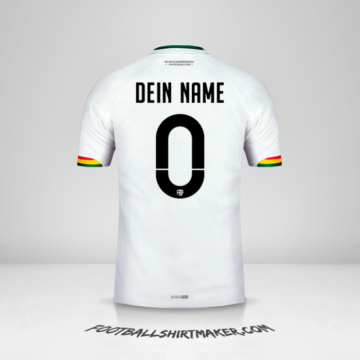 Trikot Bolivien 2015 II -  dein name - 0