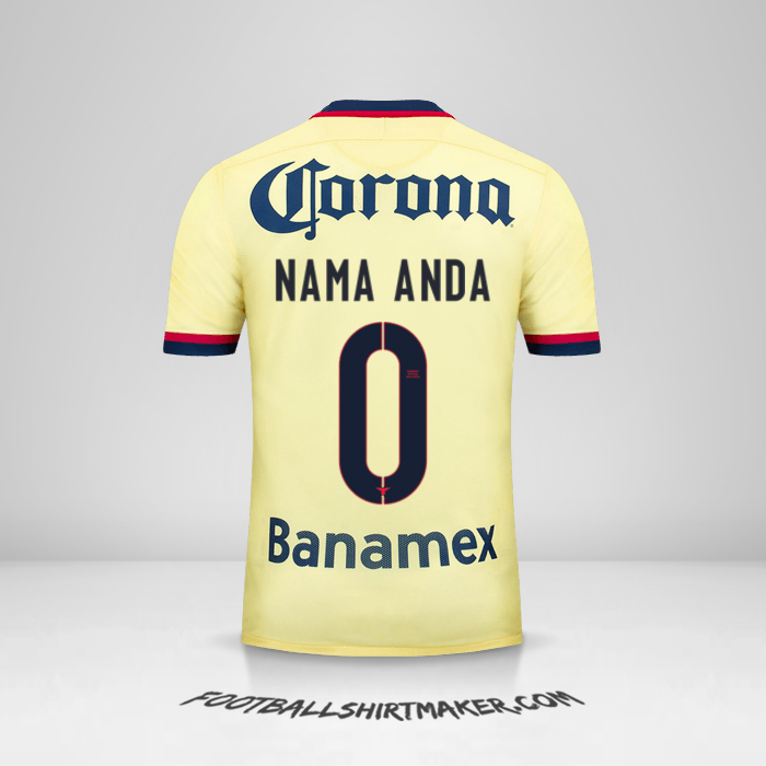 Jersey Club America 2015/16 -  nama anda - 0