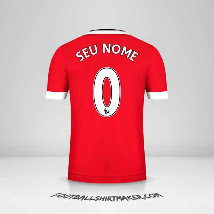 Camisa Manchester United 2015/16 -  seu nome - 0