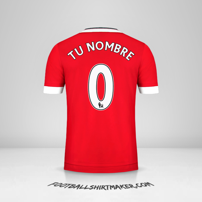 Camiseta Manchester United 2015/16 -  tu nombre - 0