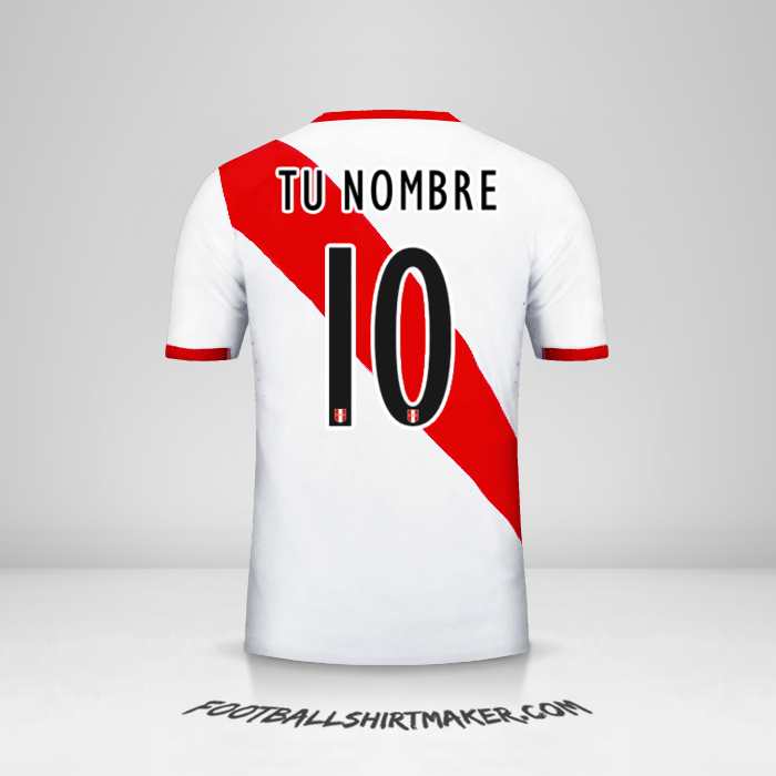 Camiseta Peru 2015/16 número 10 tu nombre