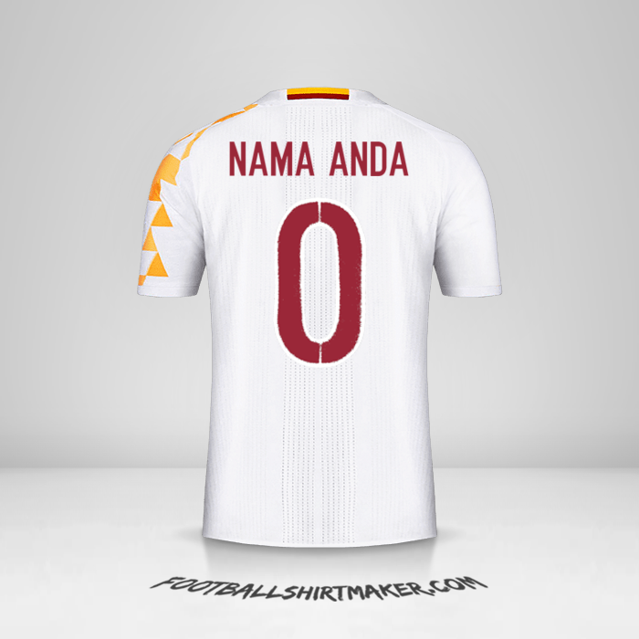 Jersey Spanyol 2016 II -  nama anda - 0