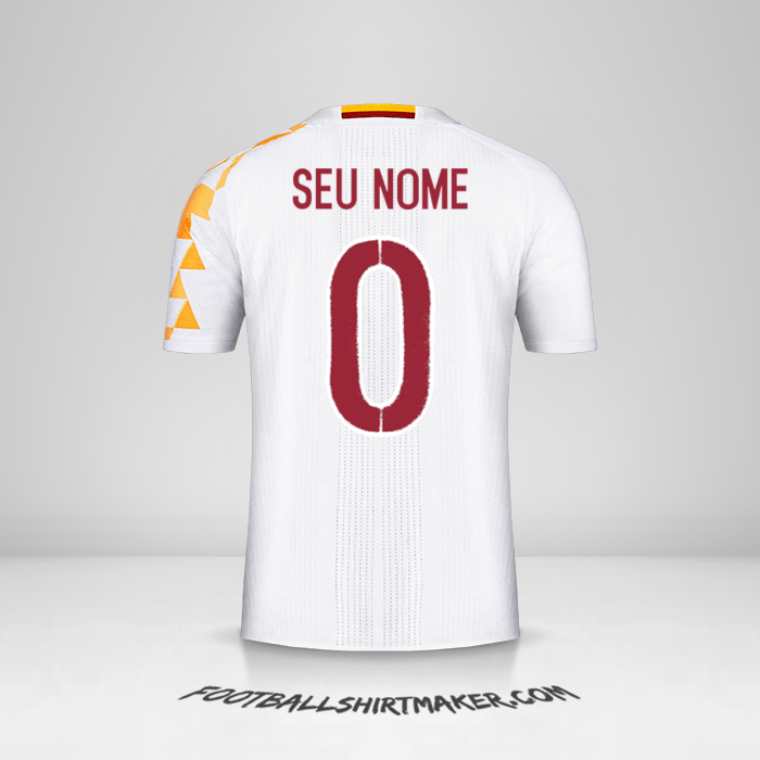 Camisa Espanha 2016 II -  seu nome - 0