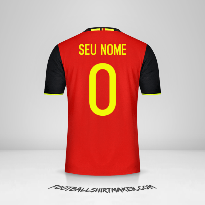 Camisa Bélgica 2016 -  seu nome - 0