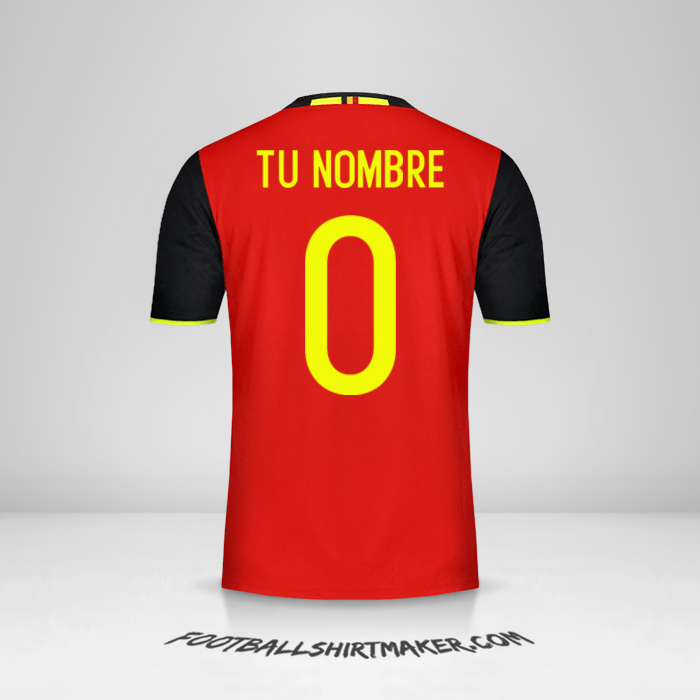 Camiseta Belgica 2016 -  tu nombre - 0