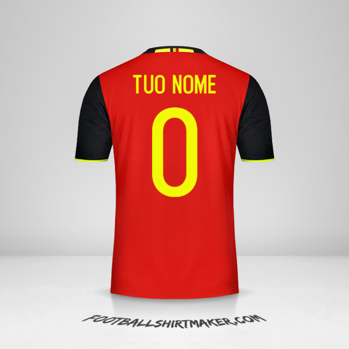 Maglia Belgio 2016 -  tuo nome - 0