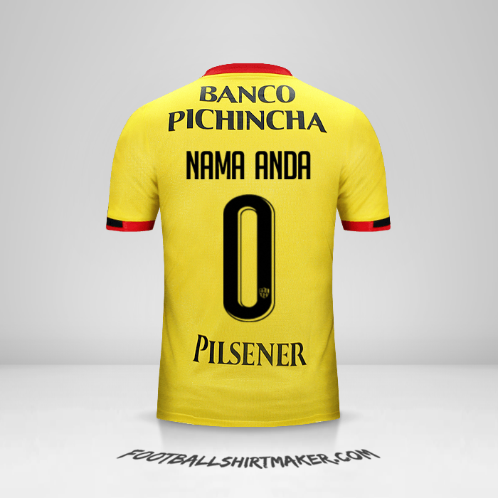 Jersey Barcelona SC  2016 -  nama anda - 0