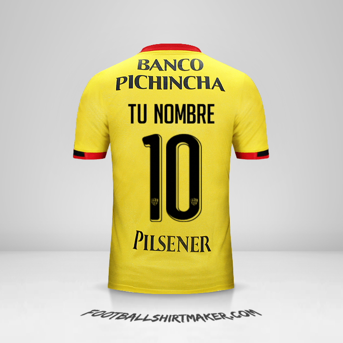 Jersey Barcelona SC  2016 número 10 tu nombre