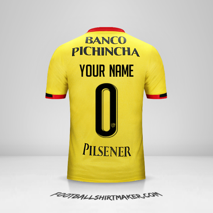 Barcelona SC  2016 jersey number 0 your name