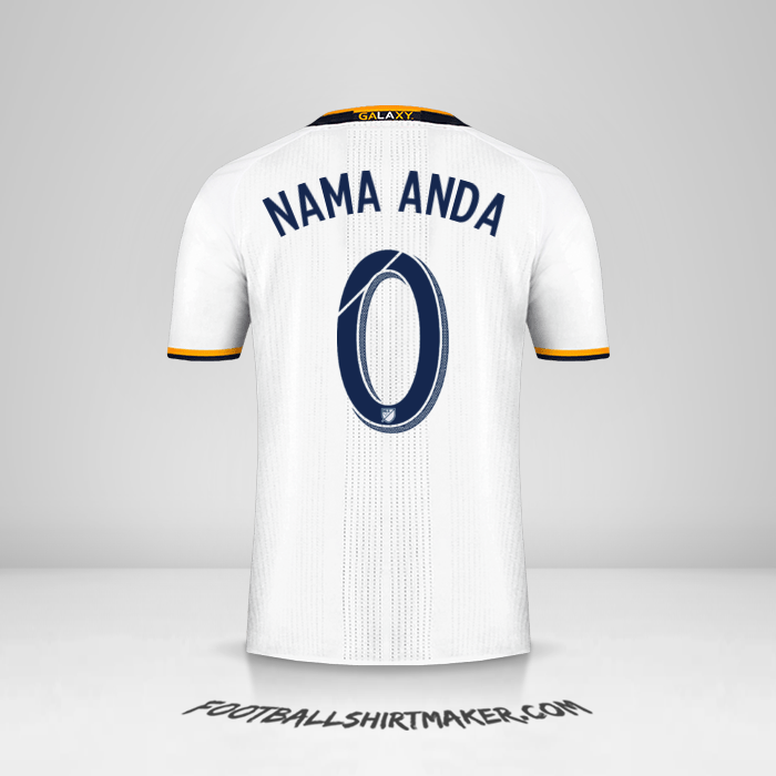 Jersey LA Galaxy 2016/2017 -  nama anda - 0