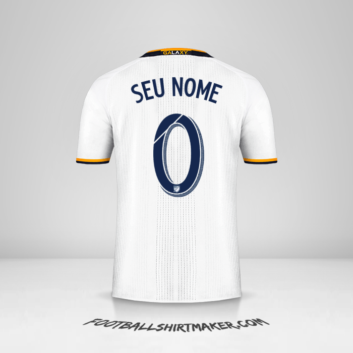 Camisa LA Galaxy 2016/2017 -  seu nome - 0