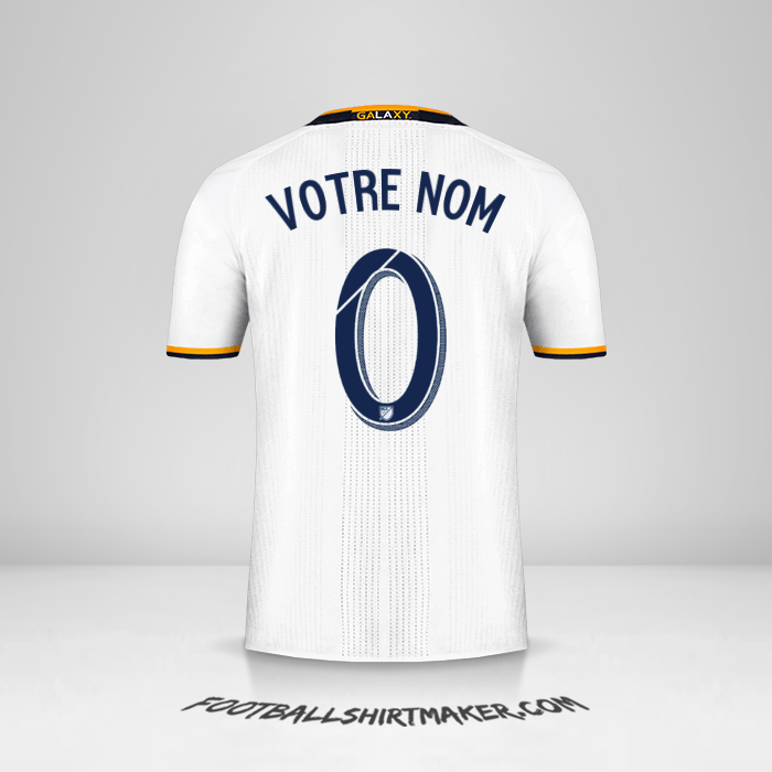 Maillot LA Galaxy 2016/2017 -  votre nom - 0