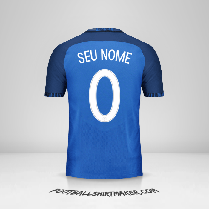 Camisa França 2016 -  seu nome - 0