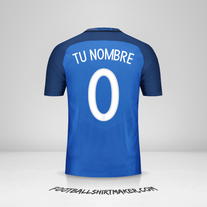 Camiseta Francia 2016 -  tu nombre - 0