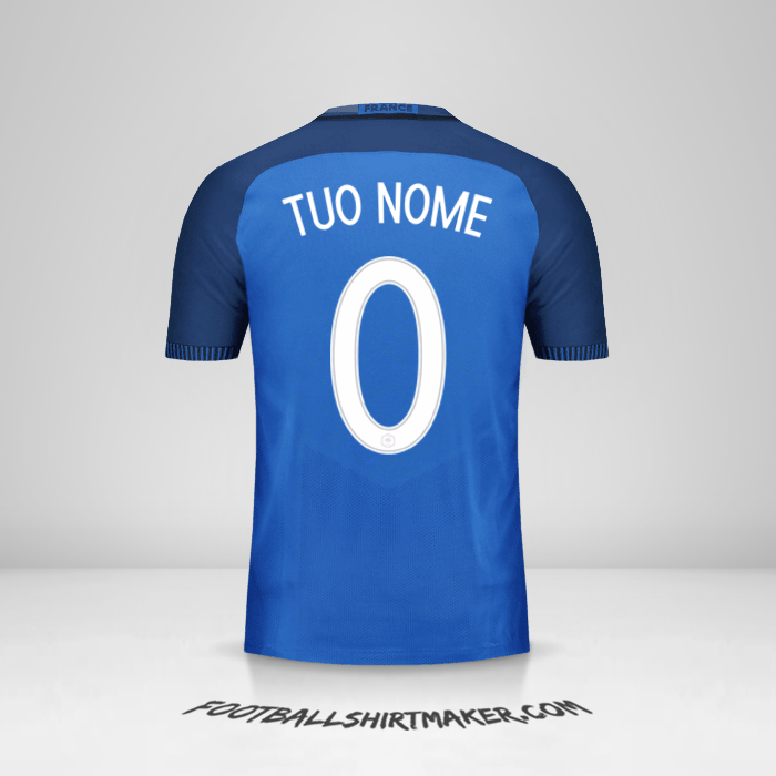 Maglia Francia 2016 -  tuo nome - 0