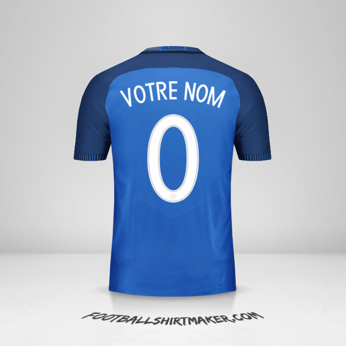 Maillot France 2016 -  votre nom - 0