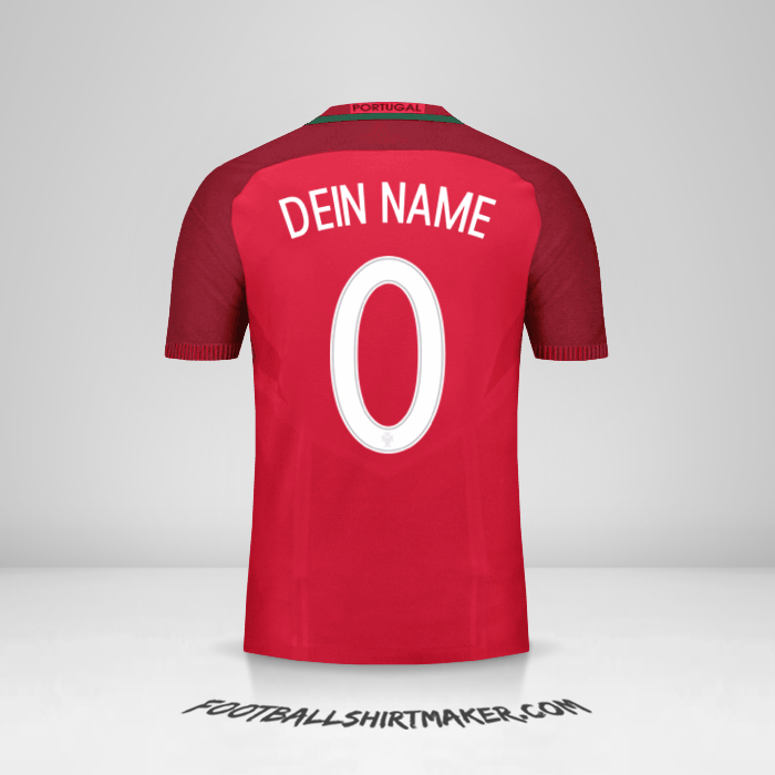 Trikot Portugal 2016 -  dein name - 0