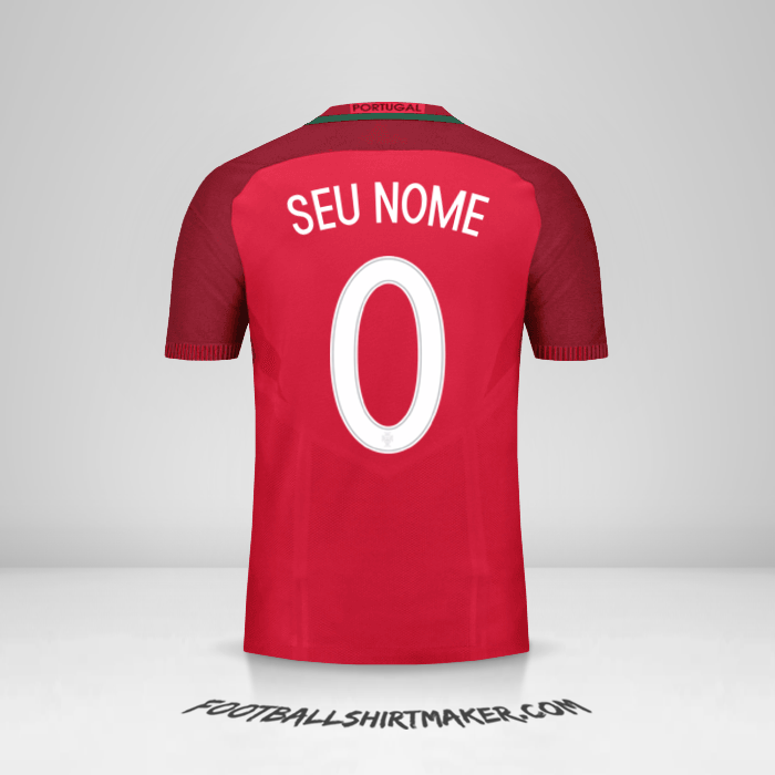 Camisa Portugal 2016 -  seu nome - 0