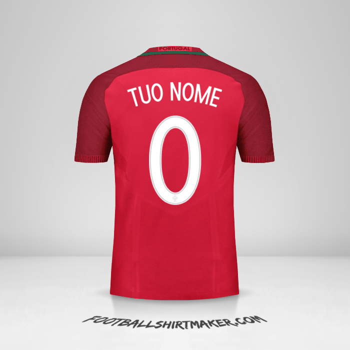 Maglia Portogallo 2016 -  tuo nome - 0