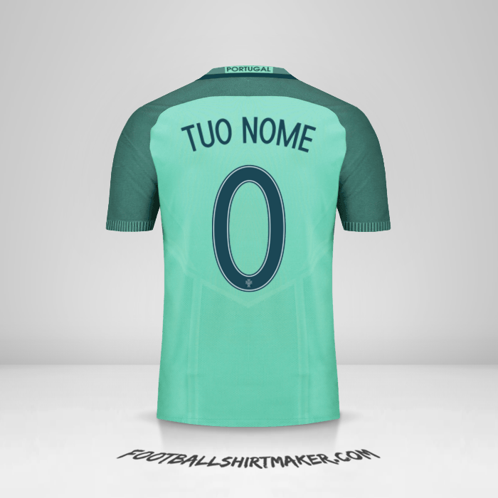 Maglia Portogallo 2016 II -  tuo nome - 0
