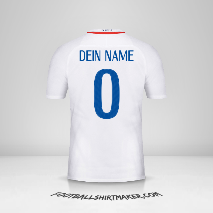 Trikot Chile 2016 II -  dein name - 0