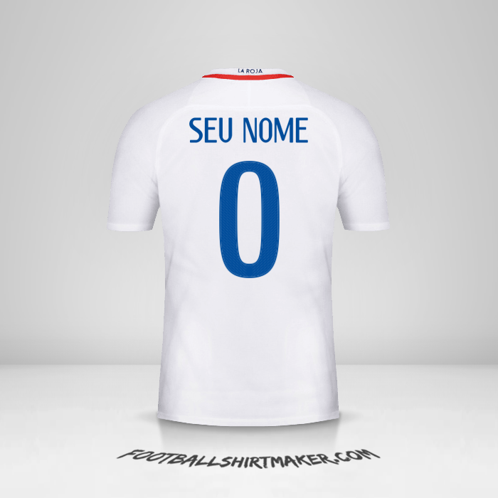 Camisa Chile 2016 II -  seu nome - 0