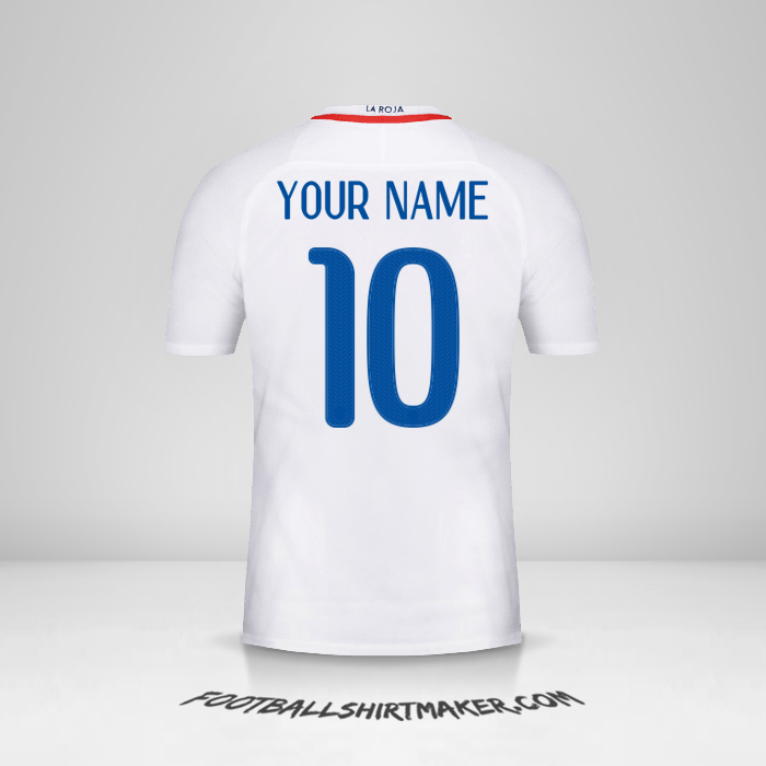 Chile 2016 II shirt number 10 your name