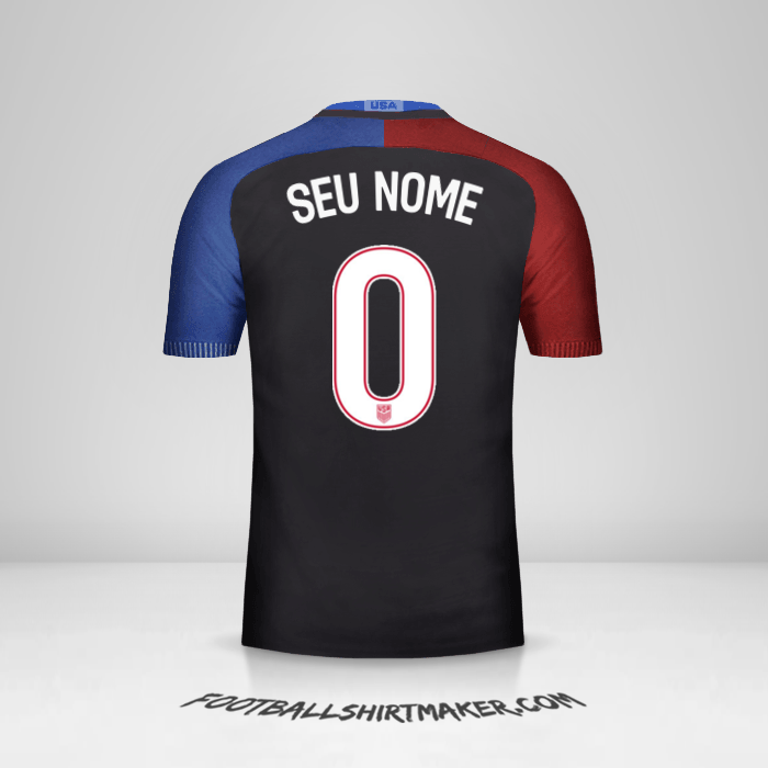 Camisa Estados Unidos 2016/17 II -  seu nome - 0