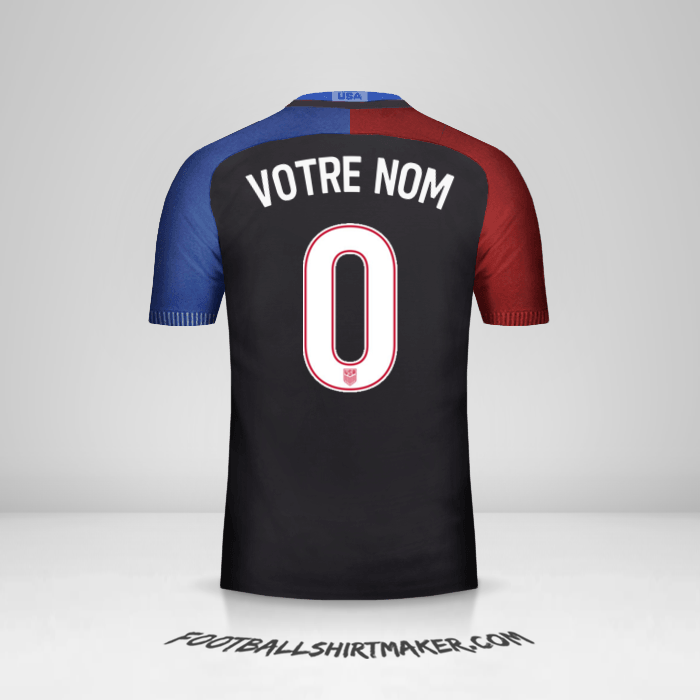 Maillot États-Unis 2016/17 II -  votre nom - 0