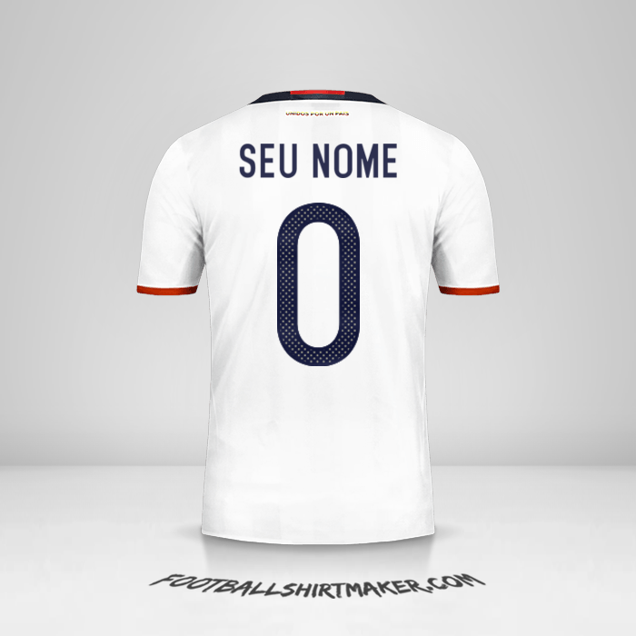 Camisa Colômbia 2016 -  seu nome - 0