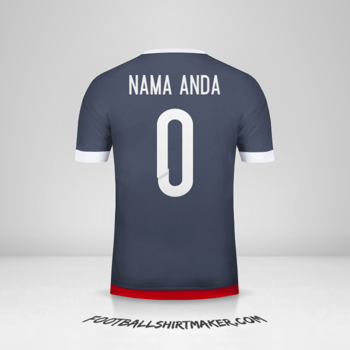 Jersey Paraguay 2015/18 II -  nama anda - 0